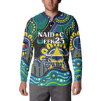 Custom NAIDOC Week 2025 Cowboys Button Sweatshirt Indigenous Art