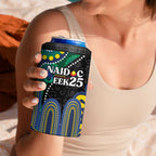 Custom NAIDOC Week 2025 Cowboys 4 in 1 Can Cooler Tumbler Indigenous Art