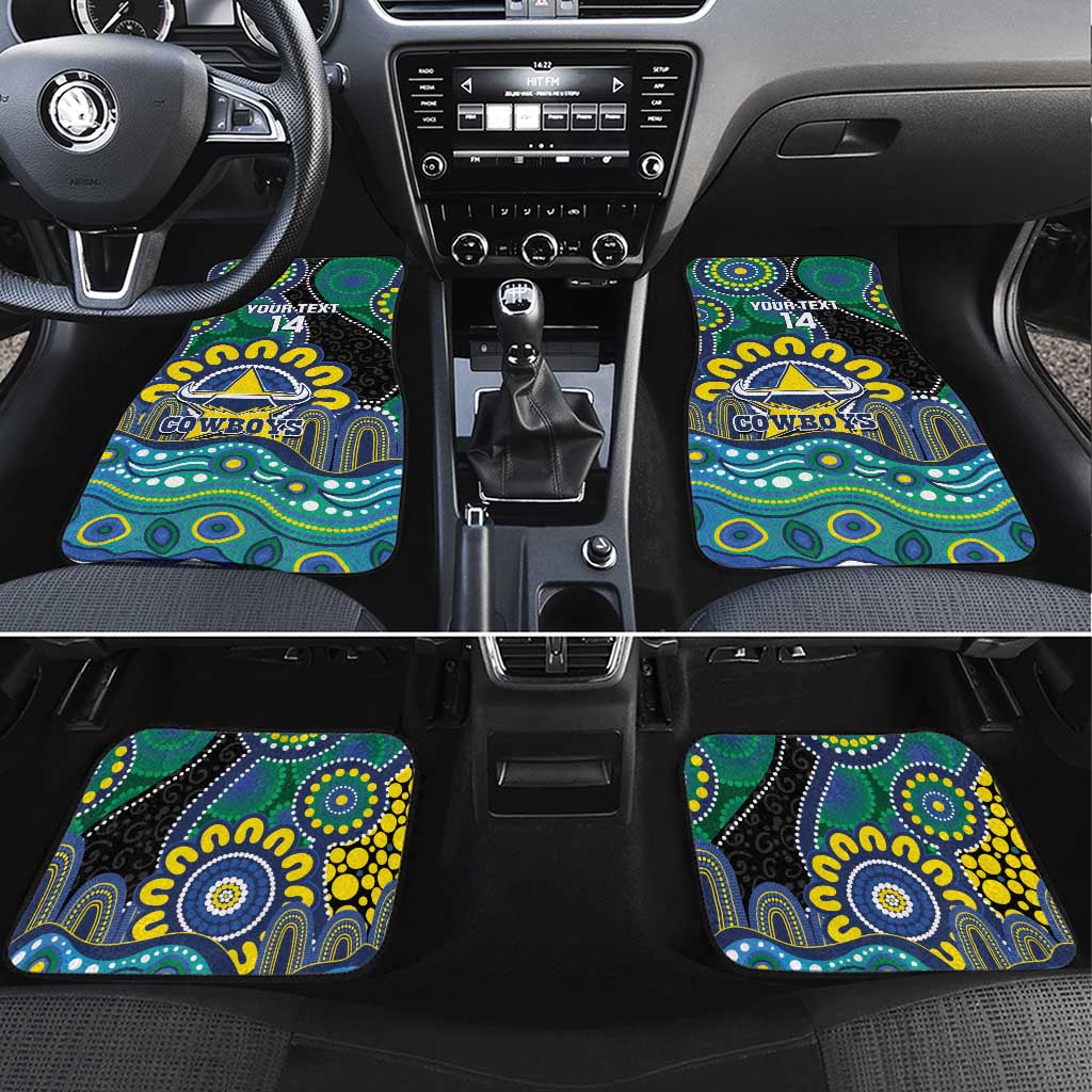 Custom NAIDOC Week 2025 Cowboys Car Mats Indigenous Art