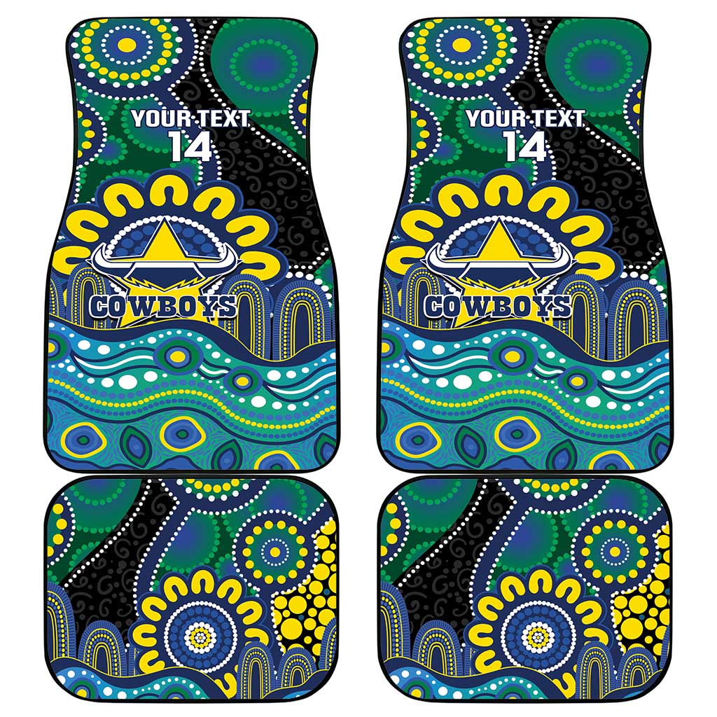 Custom NAIDOC Week 2025 Cowboys Car Mats Indigenous Art