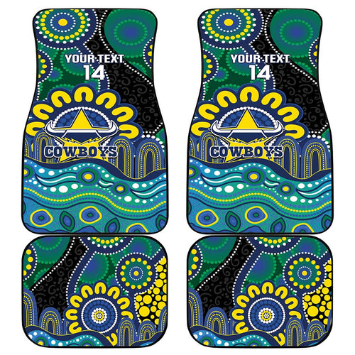 Custom NAIDOC Week 2025 Cowboys Car Mats Indigenous Art