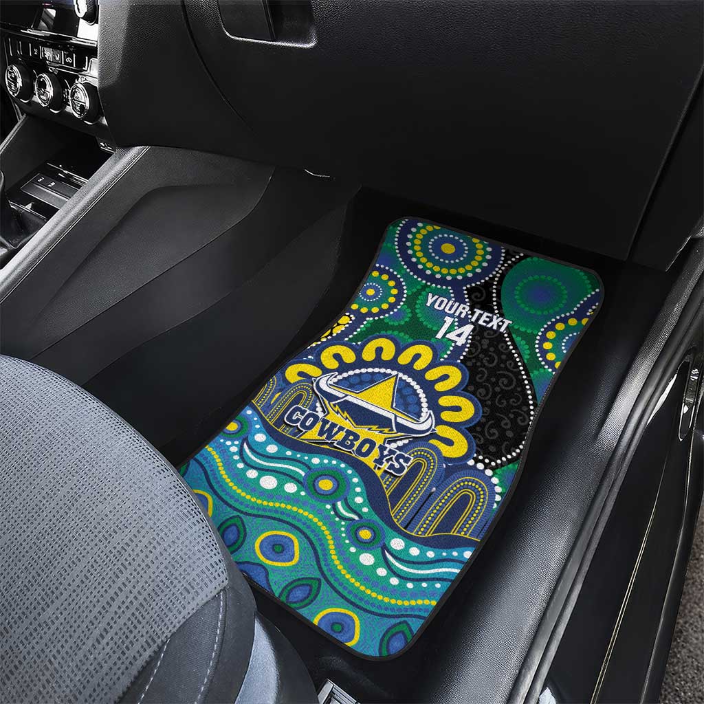 Custom NAIDOC Week 2025 Cowboys Car Mats Indigenous Art
