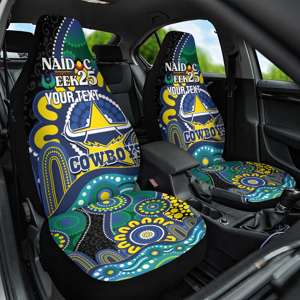Custom NAIDOC Week 2025 Cowboys Car Seat Cover Indigenous Art