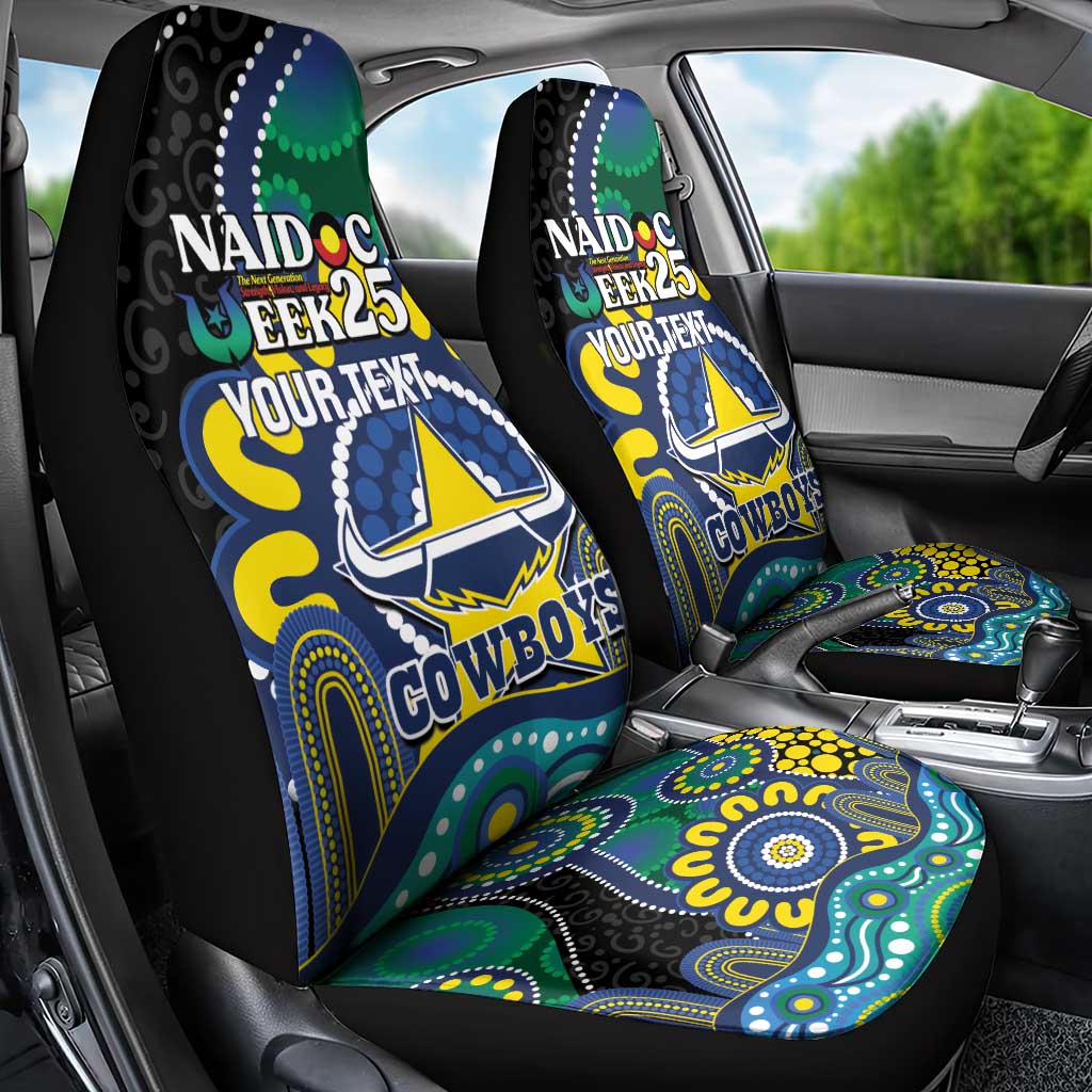 Custom NAIDOC Week 2025 Cowboys Car Seat Cover Indigenous Art