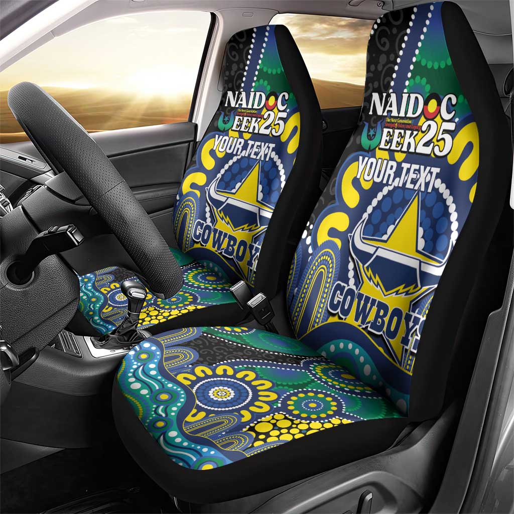 Custom NAIDOC Week 2025 Cowboys Car Seat Cover Indigenous Art