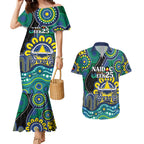 Custom NAIDOC Week 2025 Cowboys Couples Matching Mermaid Dress and Hawaiian Shirt Indigenous Art