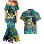 Custom NAIDOC Week 2025 Cowboys Couples Matching Mermaid Dress and Hawaiian Shirt Indigenous Art