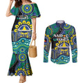 Custom NAIDOC Week 2025 Cowboys Couples Matching Mermaid Dress and Long Sleeve Button Shirt Indigenous Art
