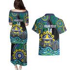 Custom NAIDOC Week 2025 Cowboys Couples Matching Puletasi and Hawaiian Shirt Indigenous Art