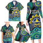 Custom NAIDOC Week 2025 Cowboys Family Matching Long Sleeve Bodycon Dress and Hawaiian Shirt Indigenous Art
