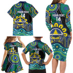 Custom NAIDOC Week 2025 Cowboys Family Matching Long Sleeve Bodycon Dress and Hawaiian Shirt Indigenous Art