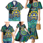 Custom NAIDOC Week 2025 Cowboys Family Matching Mermaid Dress and Hawaiian Shirt Indigenous Art
