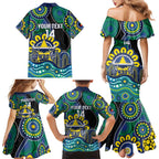 Custom NAIDOC Week 2025 Cowboys Family Matching Mermaid Dress and Hawaiian Shirt Indigenous Art