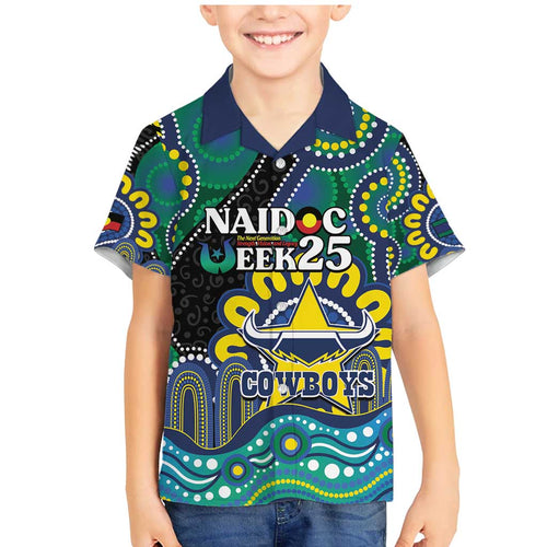 Custom NAIDOC Week 2025 Cowboys Family Matching Mermaid Dress and Hawaiian Shirt Indigenous Art