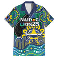 Custom NAIDOC Week 2025 Cowboys Family Matching Off The Shoulder Long Sleeve Dress and Hawaiian Shirt Indigenous Art