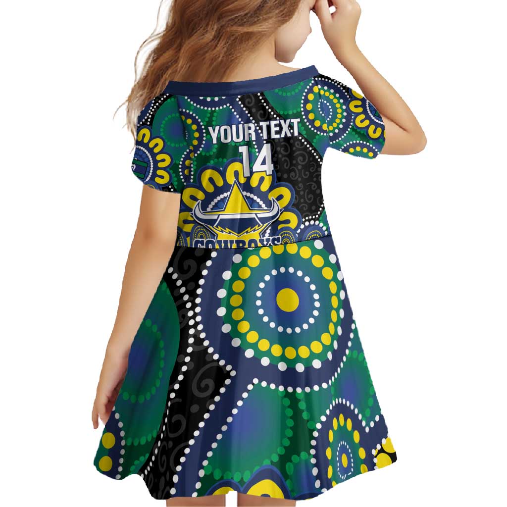 Custom NAIDOC Week 2025 Cowboys Family Matching Off Shoulder Maxi Dress and Hawaiian Shirt Indigenous Art