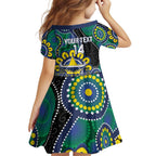 Custom NAIDOC Week 2025 Cowboys Family Matching Off Shoulder Maxi Dress and Hawaiian Shirt Indigenous Art
