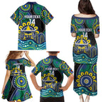 Custom NAIDOC Week 2025 Cowboys Family Matching Puletasi and Hawaiian Shirt Indigenous Art