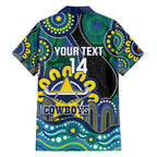 Custom NAIDOC Week 2025 Cowboys Family Matching Short Sleeve Bodycon Dress and Hawaiian Shirt Indigenous Art