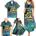 Custom NAIDOC Week 2025 Cowboys Family Matching Summer Maxi Dress and Hawaiian Shirt Indigenous Art