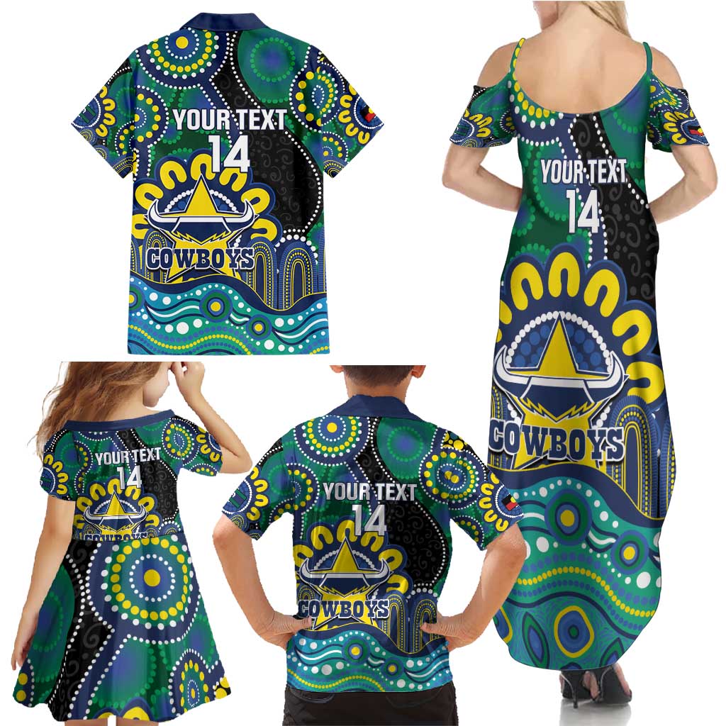 Custom NAIDOC Week 2025 Cowboys Family Matching Summer Maxi Dress and Hawaiian Shirt Indigenous Art