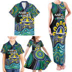 Custom NAIDOC Week 2025 Cowboys Family Matching Tank Maxi Dress and Hawaiian Shirt Indigenous Art