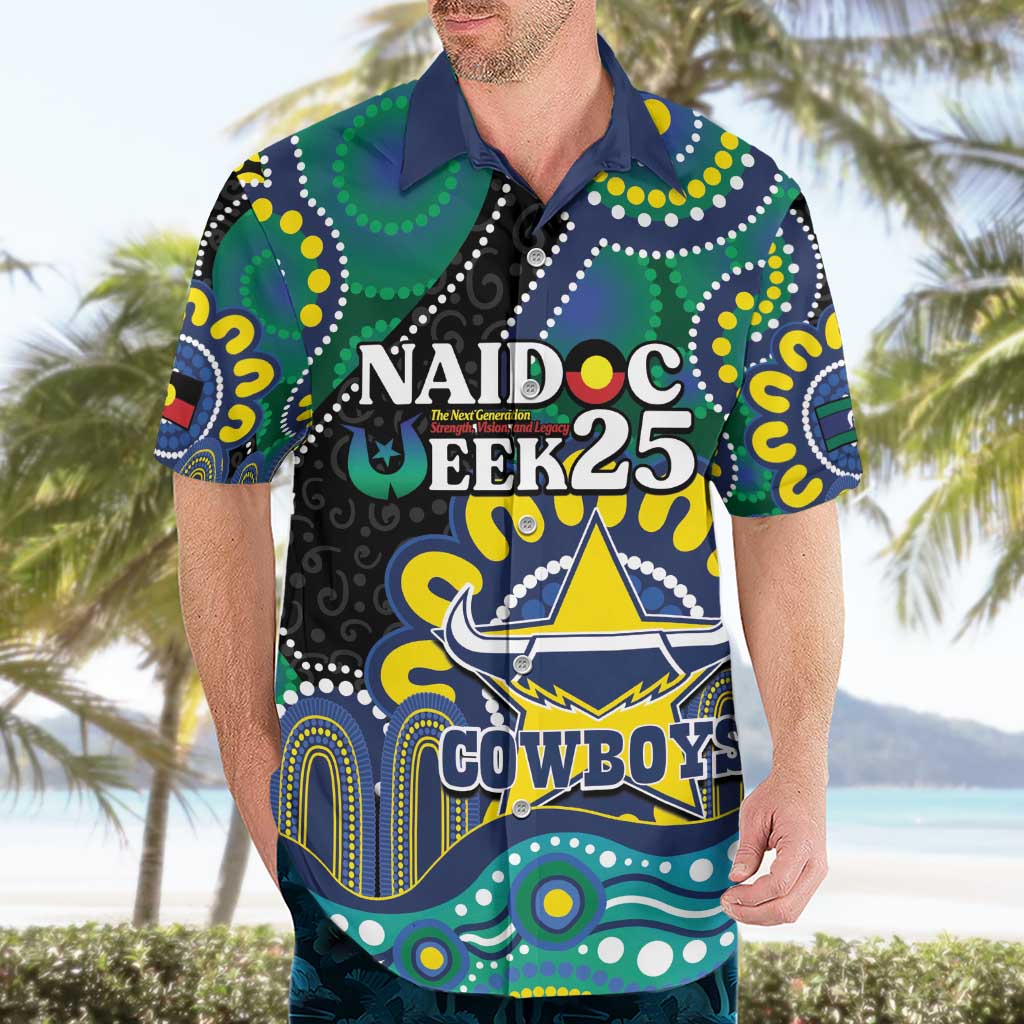 Custom NAIDOC Week 2025 Cowboys Hawaiian Shirt Indigenous Art