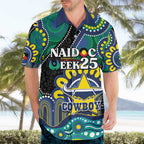 Custom NAIDOC Week 2025 Cowboys Hawaiian Shirt Indigenous Art