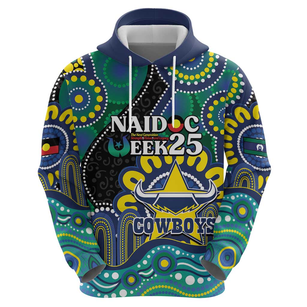 Custom NAIDOC Week 2025 Cowboys Hoodie Indigenous Art