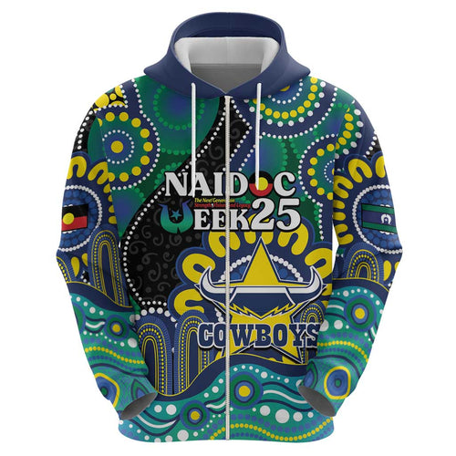 Custom NAIDOC Week 2025 Cowboys Hoodie Indigenous Art