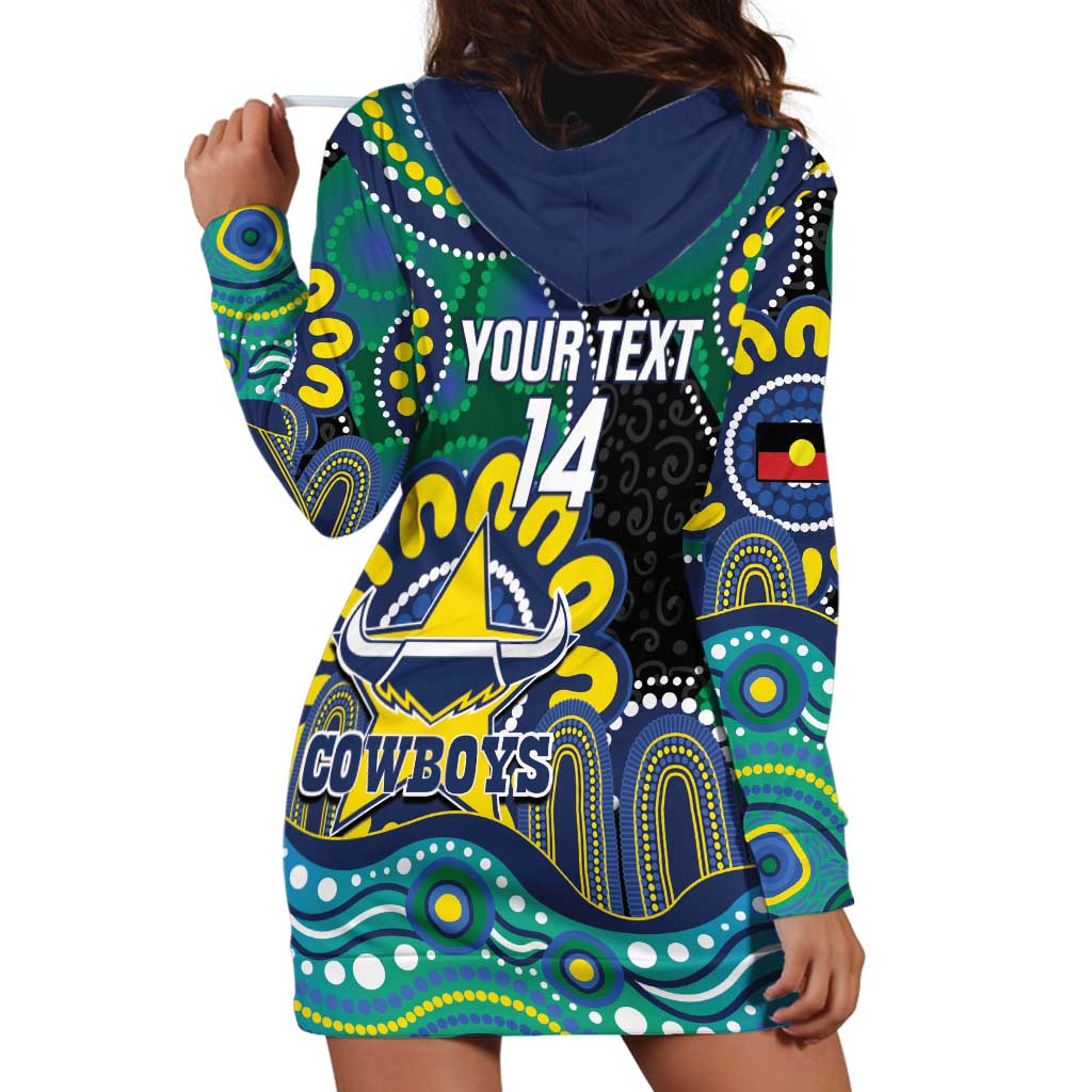 Custom NAIDOC Week 2025 Cowboys Hoodie Dress Indigenous Art