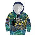 Custom NAIDOC Week 2025 Cowboys Kid Hoodie Indigenous Art