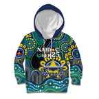 Custom NAIDOC Week 2025 Cowboys Kid Hoodie Indigenous Art