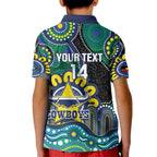 Custom NAIDOC Week 2025 Cowboys Kid Polo Shirt Indigenous Art