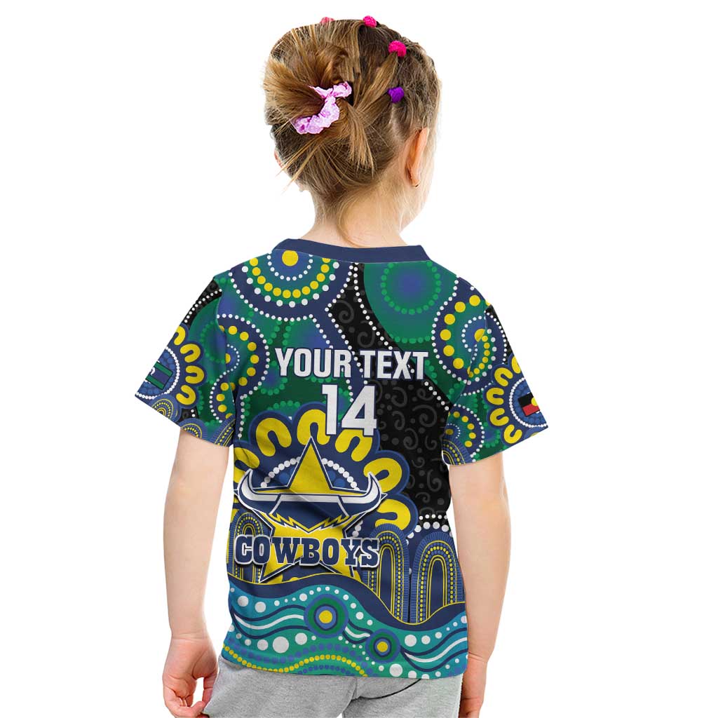 Custom NAIDOC Week 2025 Cowboys Kid T Shirt Indigenous Art