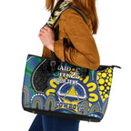 Custom NAIDOC Week 2025 Cowboys Leather Tote Bag Indigenous Art