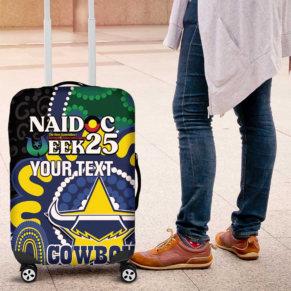 Custom NAIDOC Week 2025 Cowboys Luggage Cover Indigenous Art