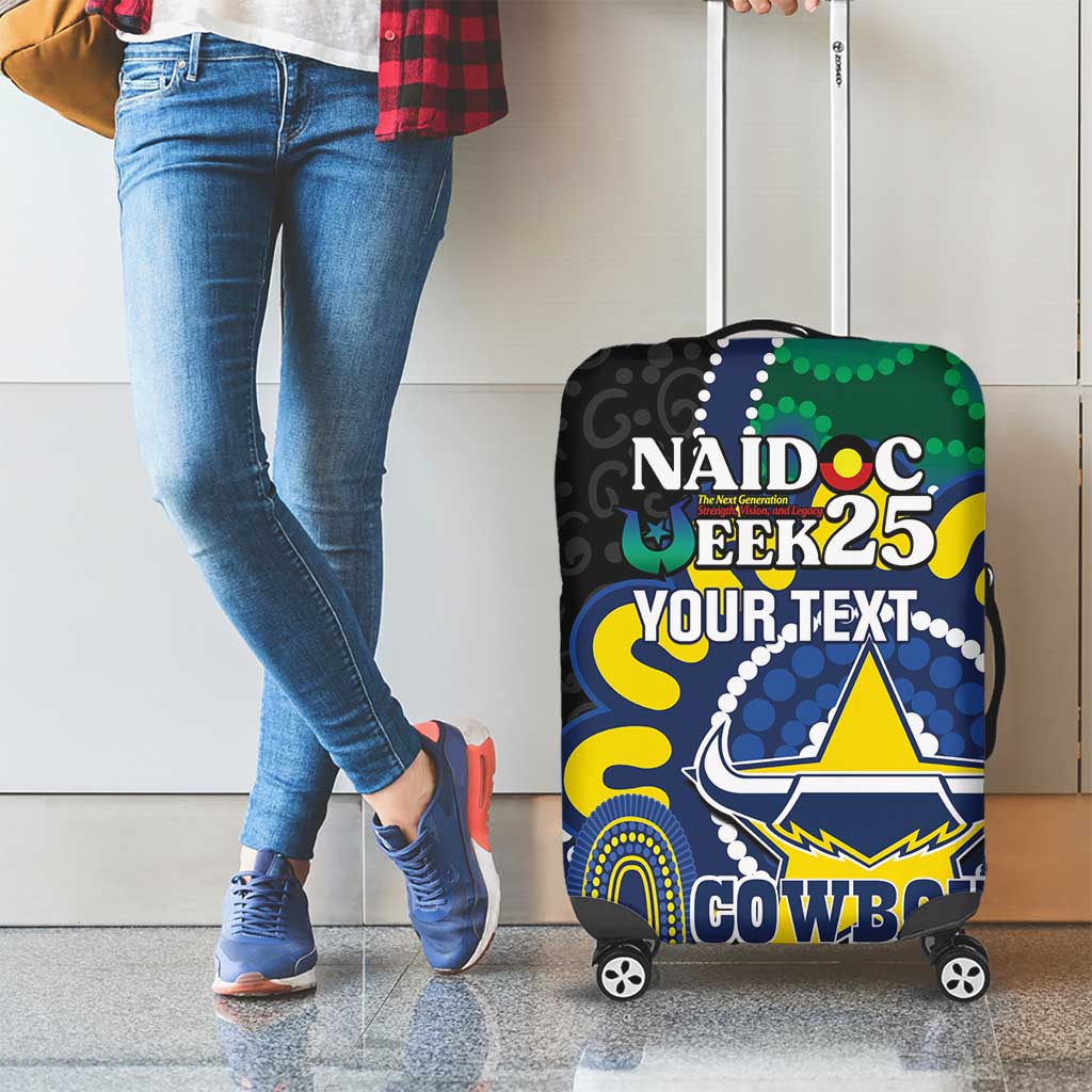 Custom NAIDOC Week 2025 Cowboys Luggage Cover Indigenous Art