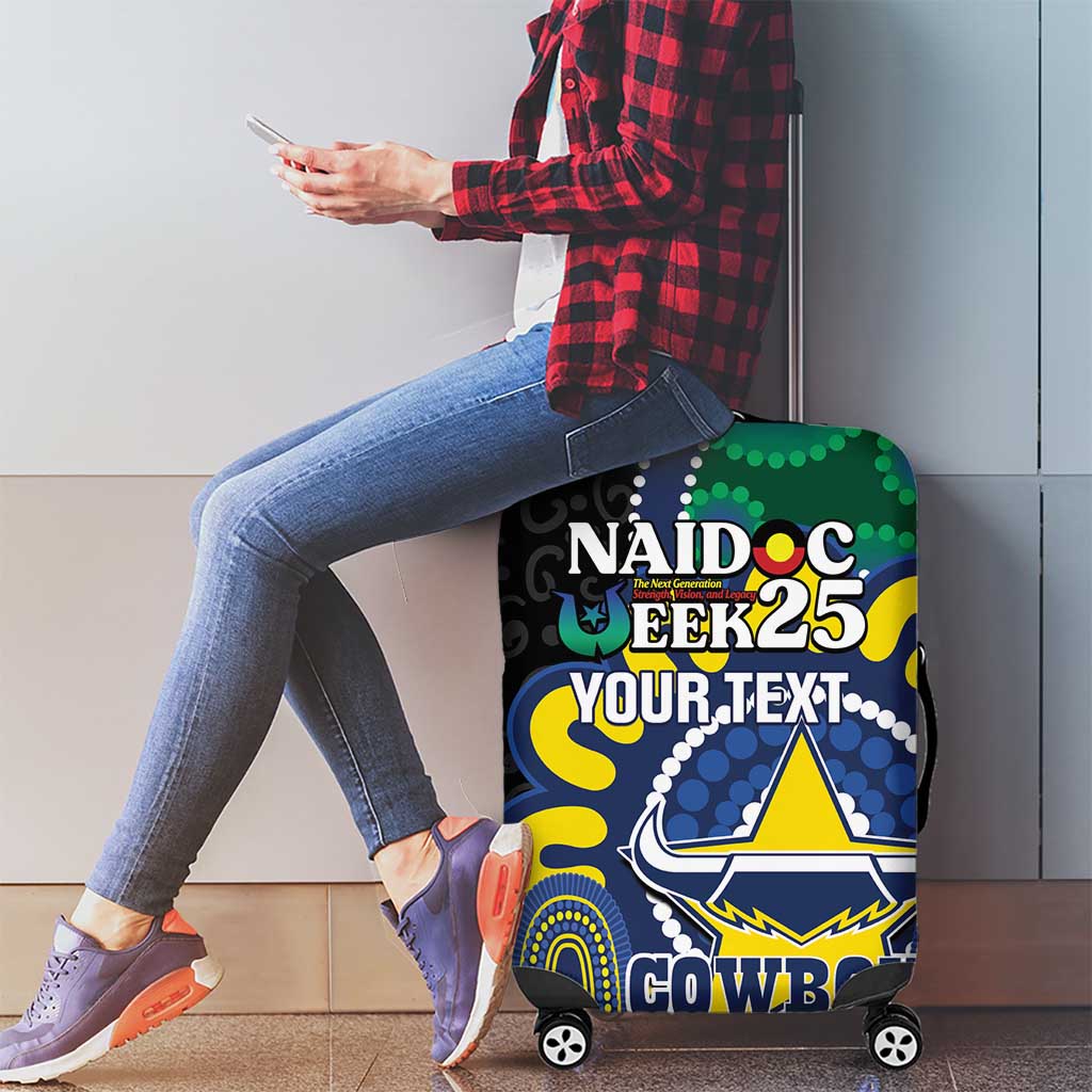 Custom NAIDOC Week 2025 Cowboys Luggage Cover Indigenous Art