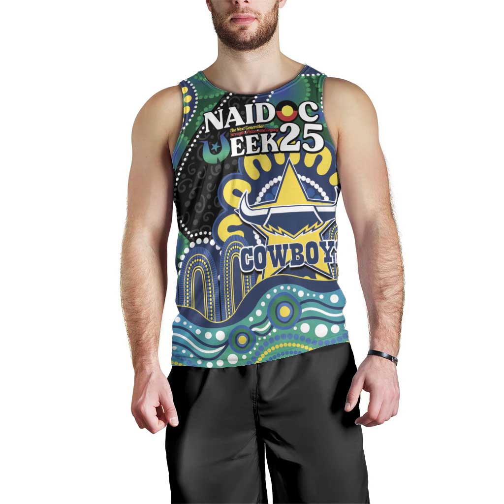 Custom NAIDOC Week 2025 Cowboys Men Tank Top Indigenous Art