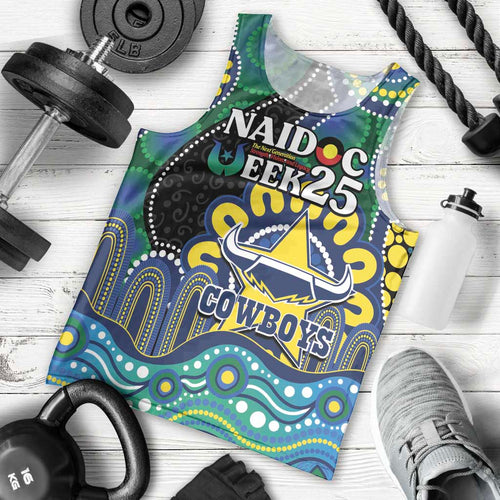 Custom NAIDOC Week 2025 Cowboys Men Tank Top Indigenous Art