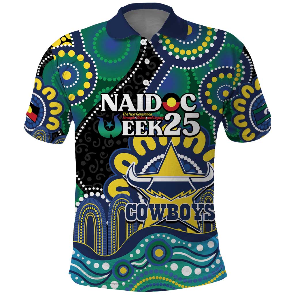 Custom NAIDOC Week 2025 Cowboys Polo Shirt Indigenous Art