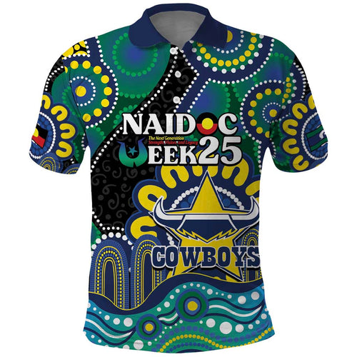 Custom NAIDOC Week 2025 Cowboys Polo Shirt Indigenous Art