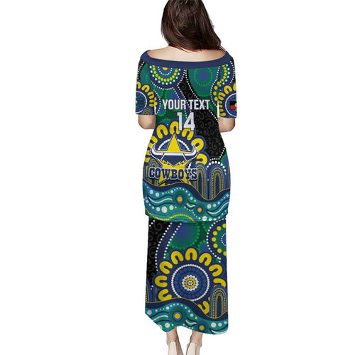 Custom NAIDOC Week 2025 Cowboys Puletasi Indigenous Art