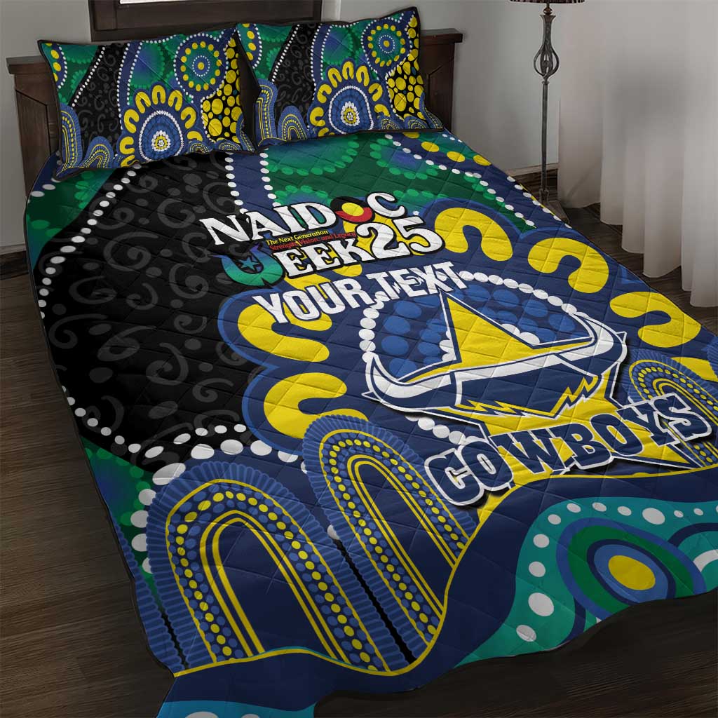 Custom NAIDOC Week 2025 Cowboys Quilt Bed Set Indigenous Art