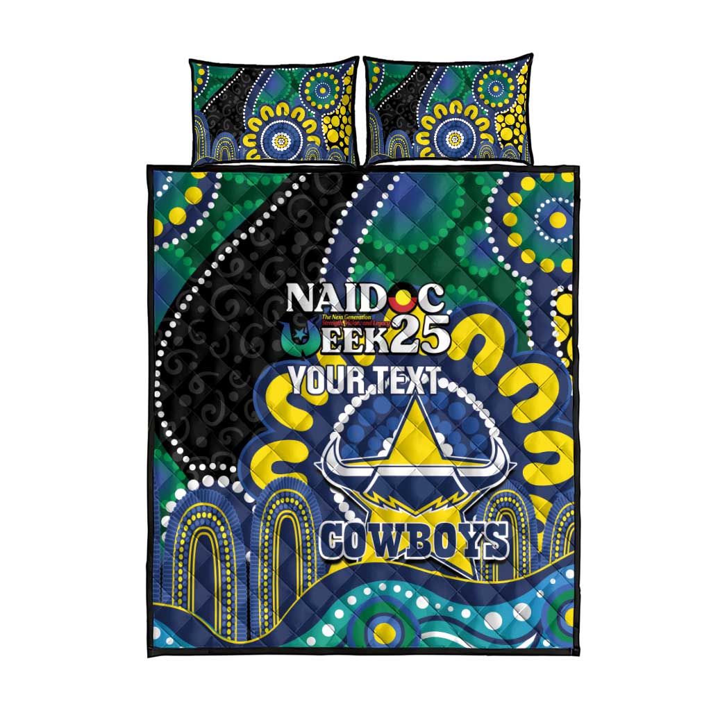 Custom NAIDOC Week 2025 Cowboys Quilt Bed Set Indigenous Art
