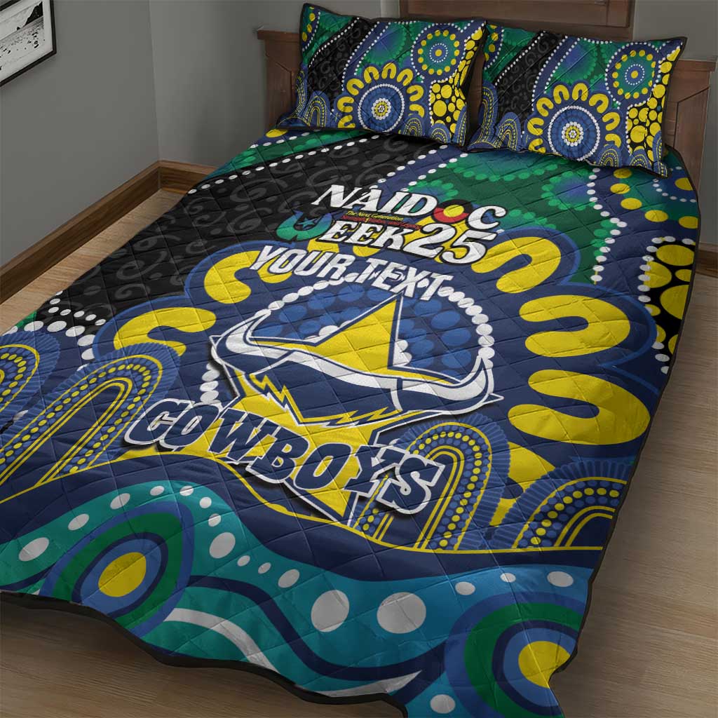 Custom NAIDOC Week 2025 Cowboys Quilt Bed Set Indigenous Art