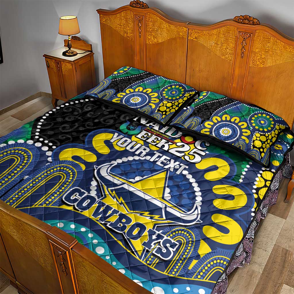 Custom NAIDOC Week 2025 Cowboys Quilt Bed Set Indigenous Art