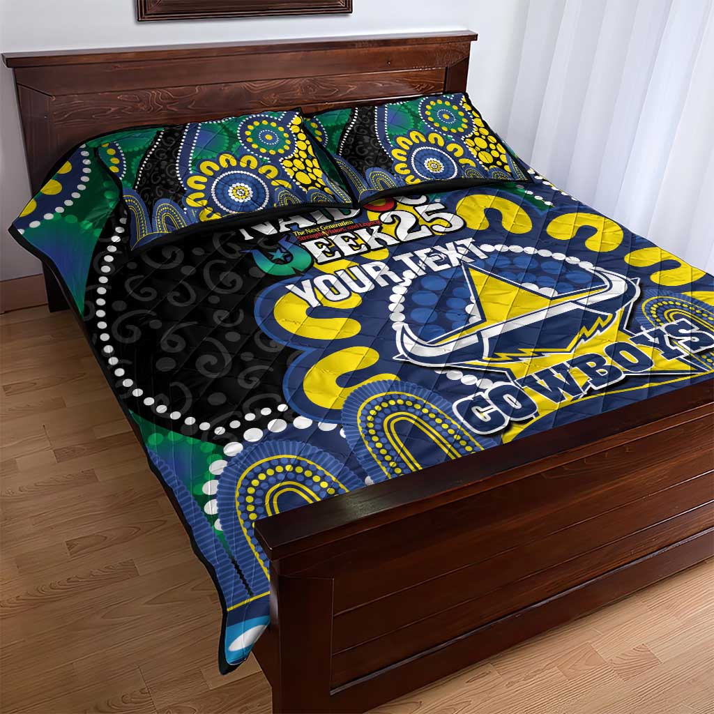 Custom NAIDOC Week 2025 Cowboys Quilt Bed Set Indigenous Art