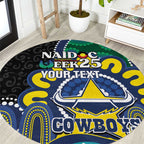 Custom NAIDOC Week 2025 Cowboys Round Carpet Indigenous Art